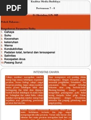 Parameter Fisika | PDF
