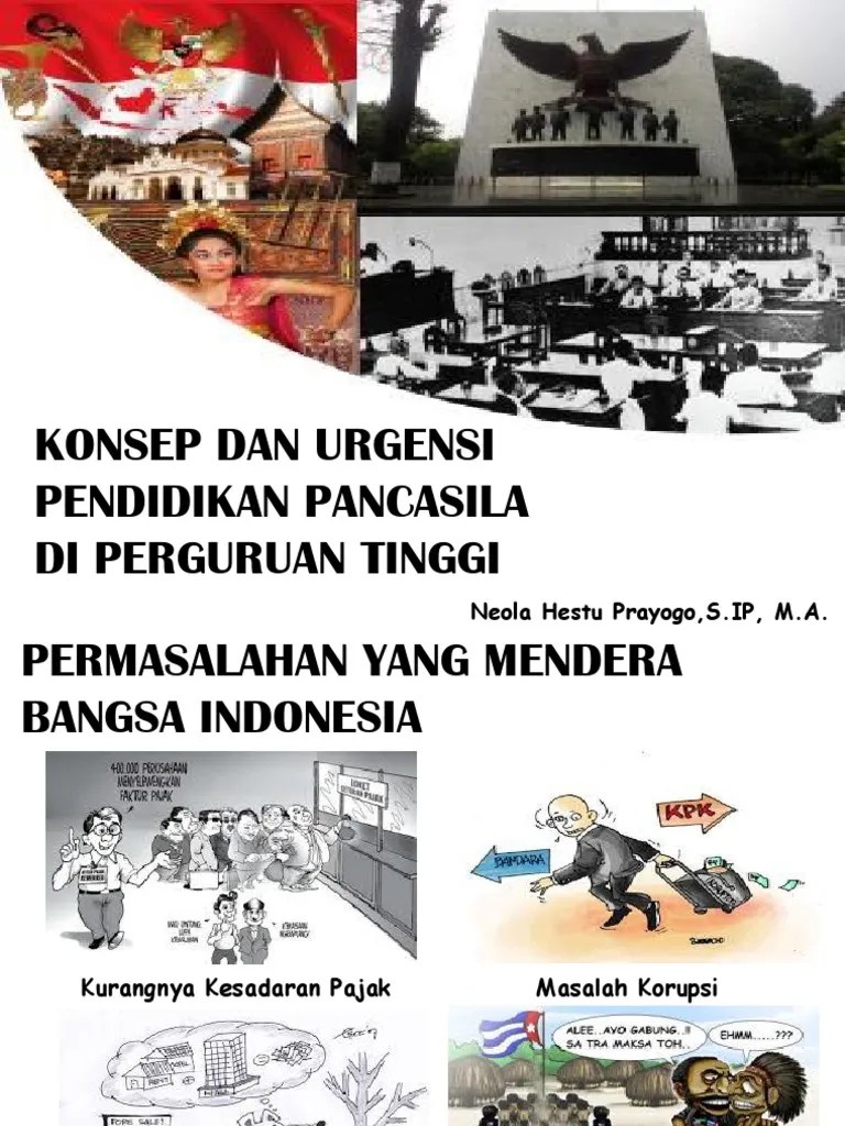 Konsep Dan Urgensi Pendidikan Pancasila Di Perguruan Tinggi | PDF