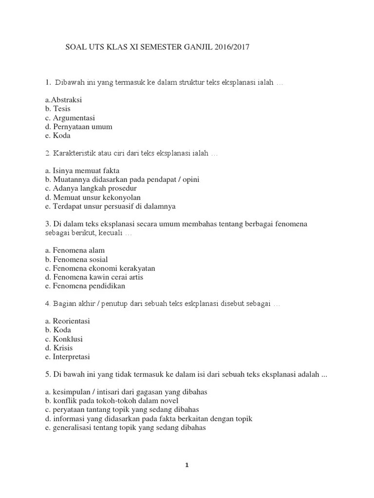 Dibawah Ini Yang Termasuk Ke Dalam Struktur Teks Eksplanasi Ialah