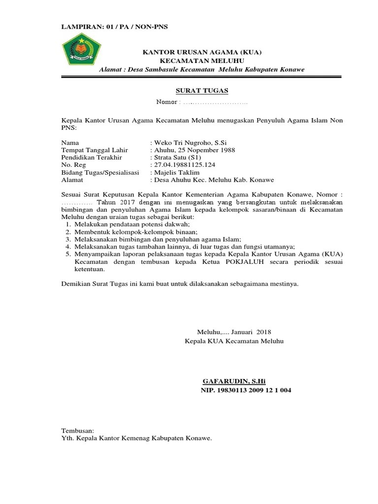 Laporan Pai Non Pns Januari 2018 | PDF