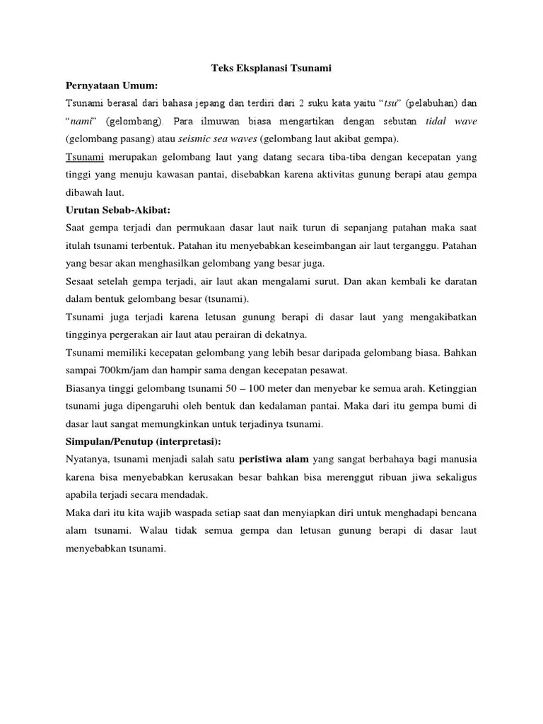 Teks Eksplanasi | PDF