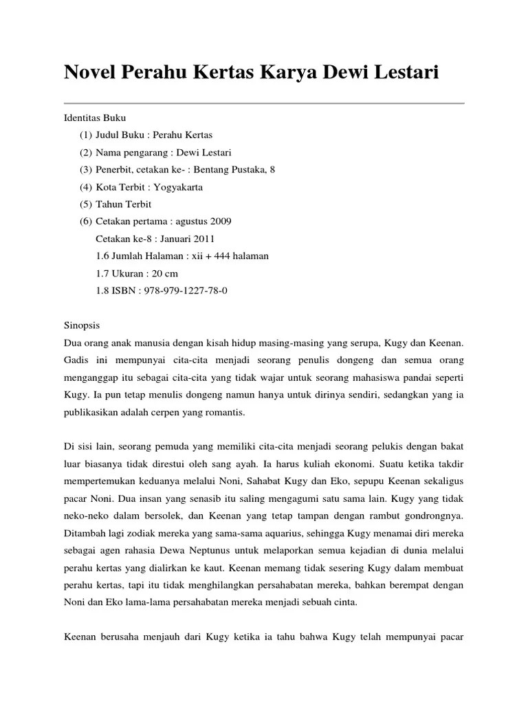 Novel Perahu Kertas Karya Dewi Lestari | PDF