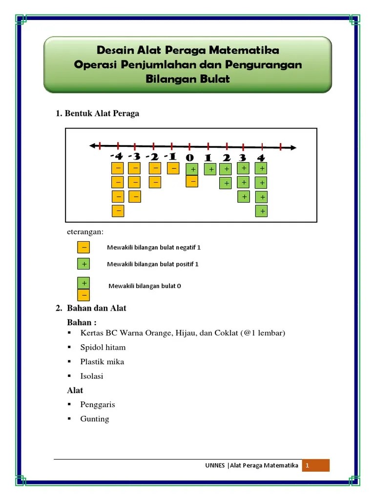 Desain Media Kartu Bilangan | PDF