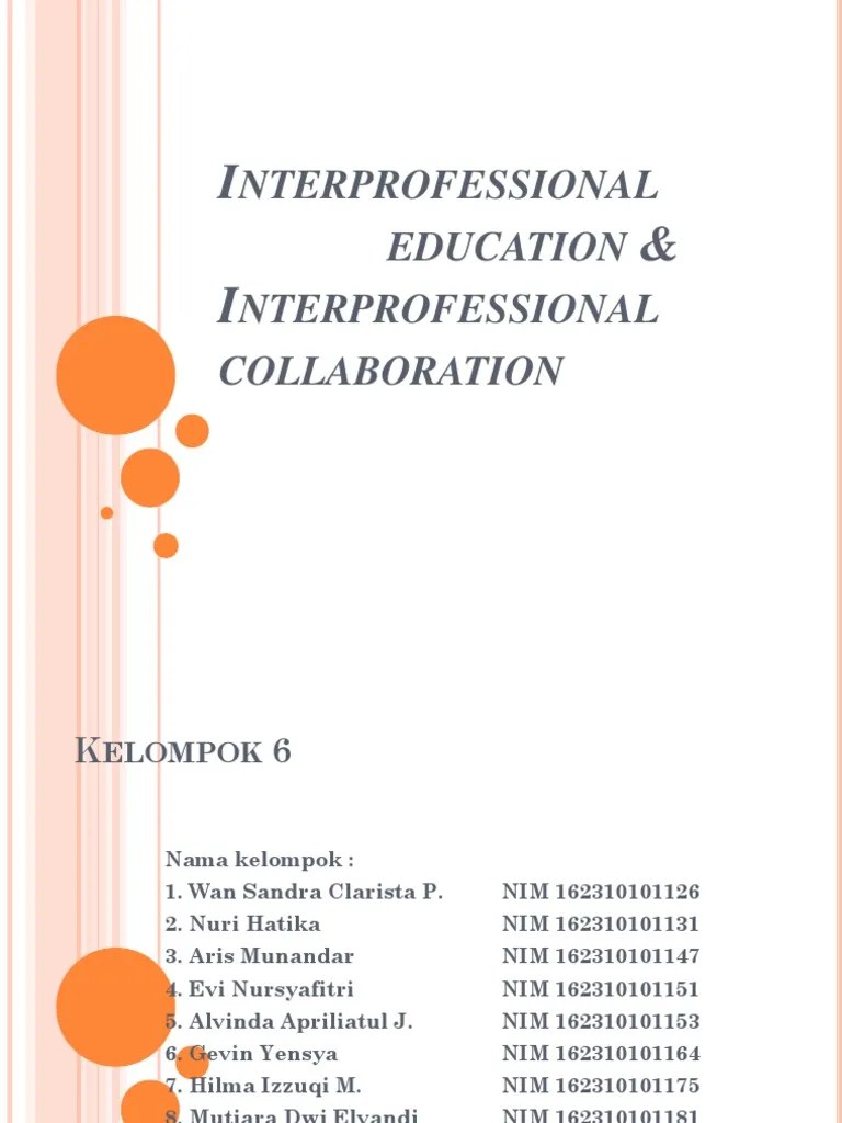 Interprofessional Collaboration | PDF