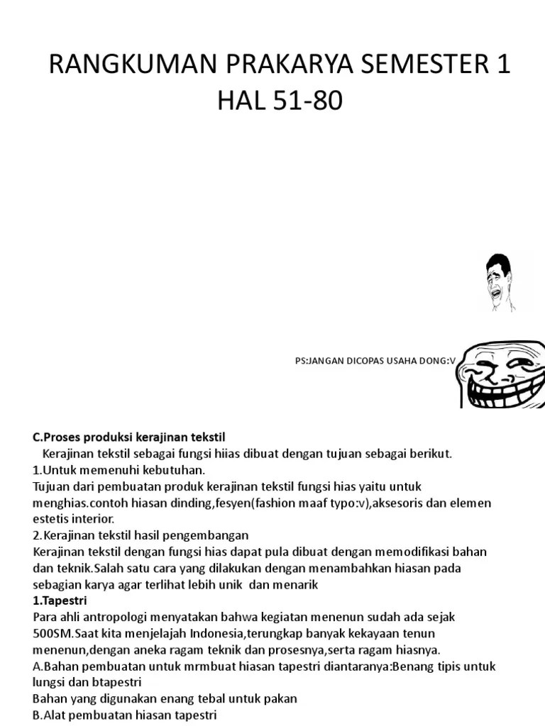 Memberi Lilin Malam Pada Kain Yang Sesuai Pola Disebut - Coba Sebutkan