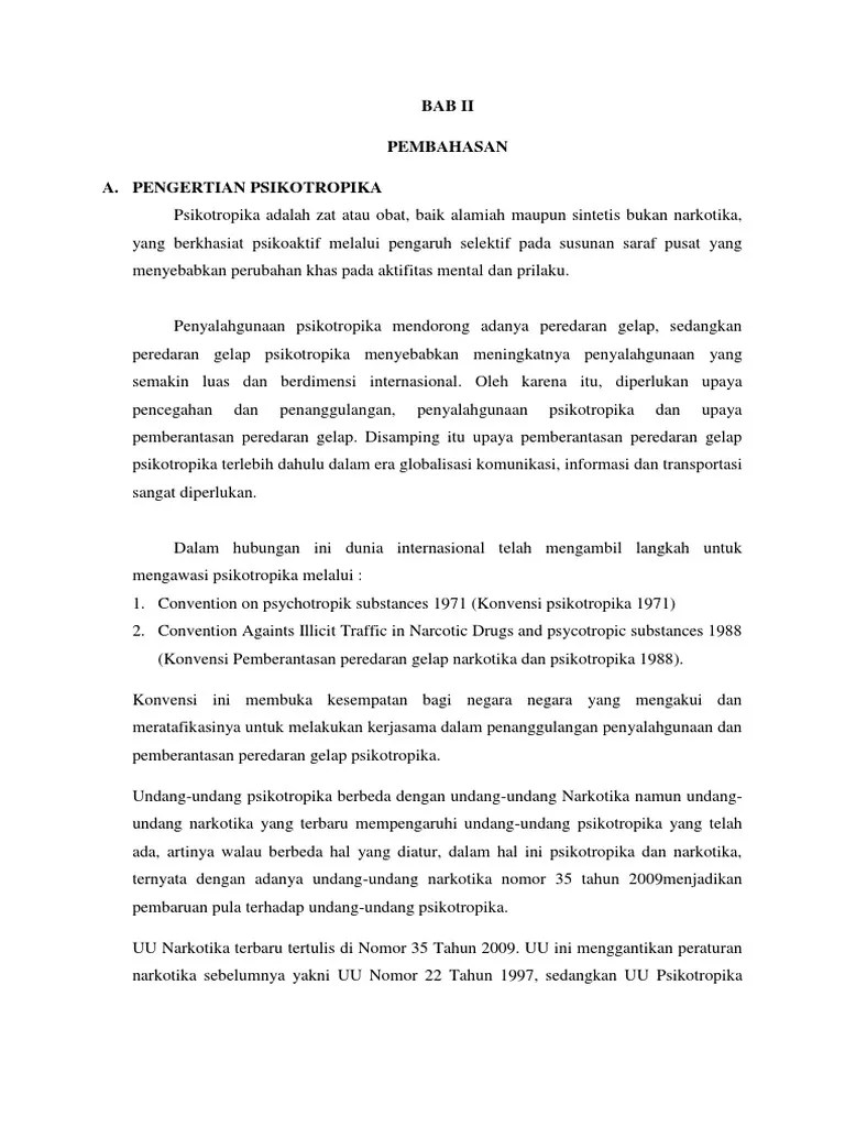 UU Psikotropika | PDF