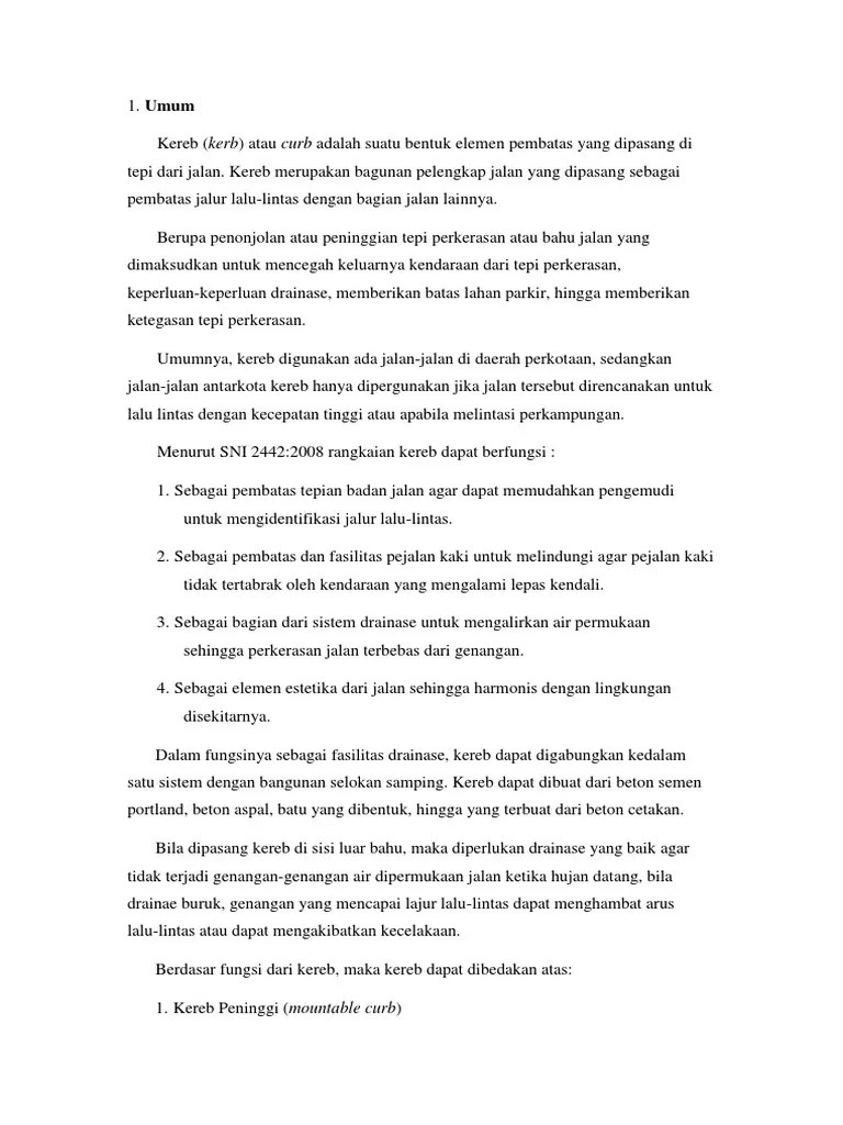 Penjelasan Kereb | PDF