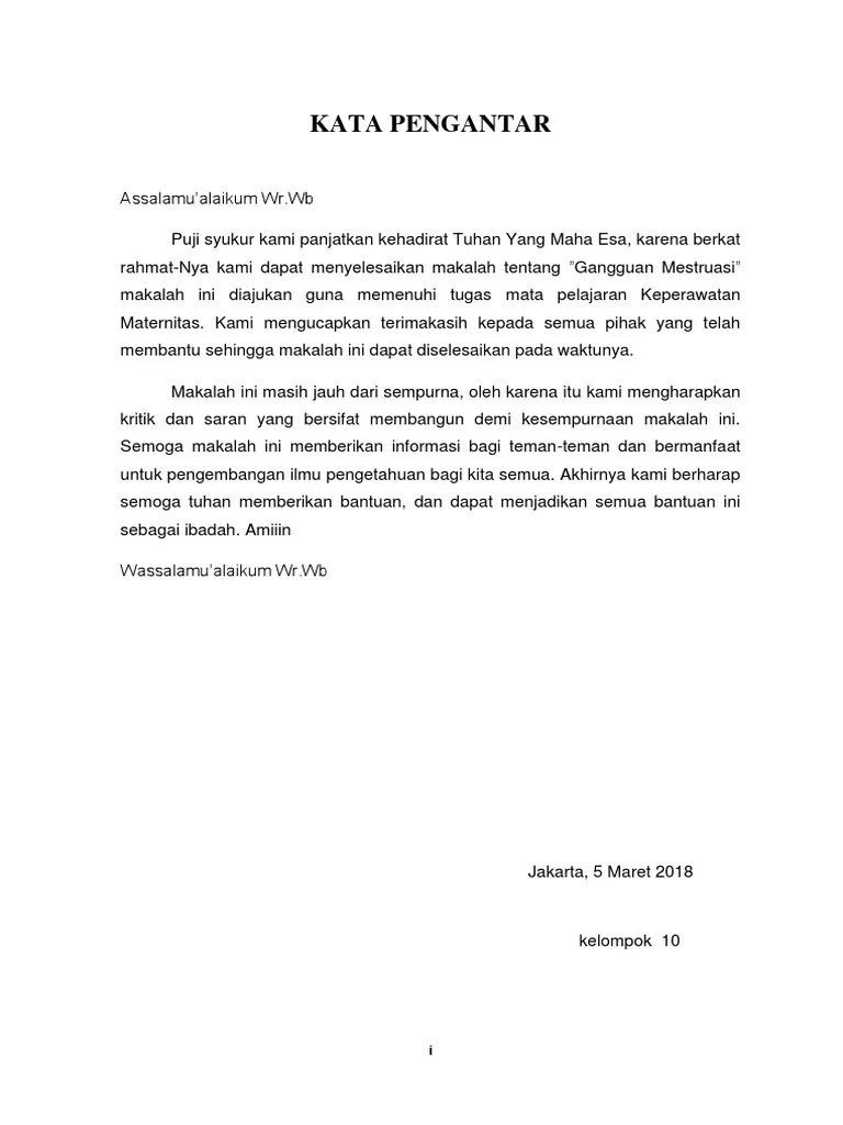 Makalah Gangguan Menstruasi