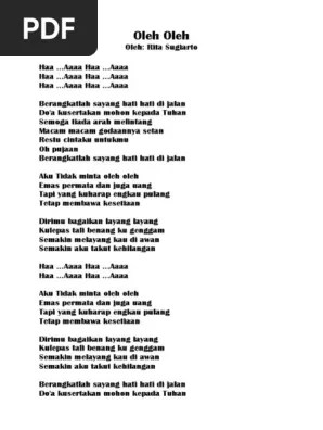 Lirik Lagu Dangdut | PDF