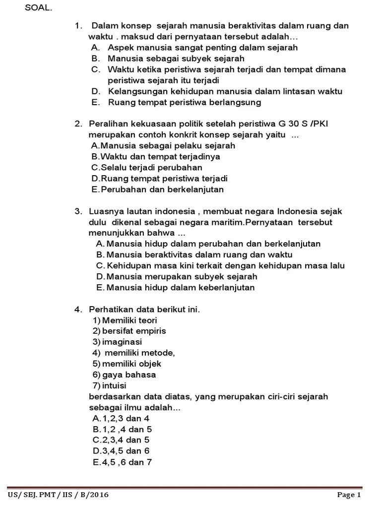 Contoh Perubahan Dan Keberlanjutan Dalam Peristiwa Sejarah Di Indonesia –  Belajar