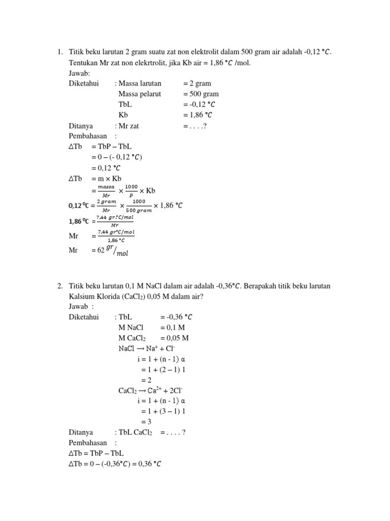 Contoh Soal Kimia Organik Dan Pembahasannya Pdf