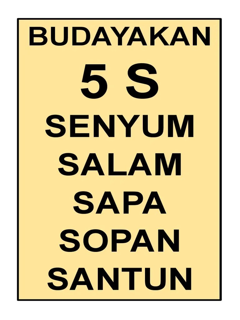 Budayakan: Senyum Salam Sapa Sopan Santun | PDF