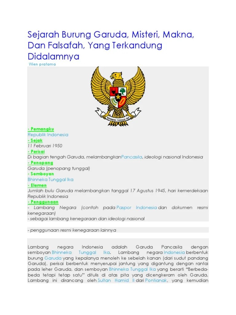 Sejarah Burung Garuda | PDF