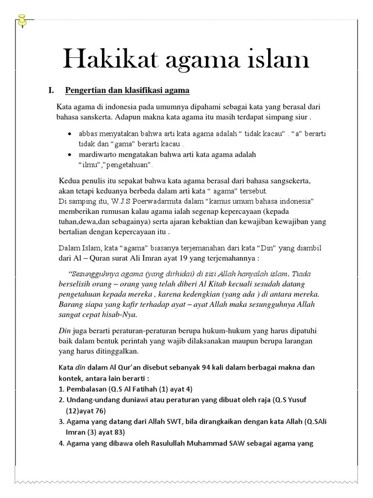 Pengertian Hakikat Dalam Islam