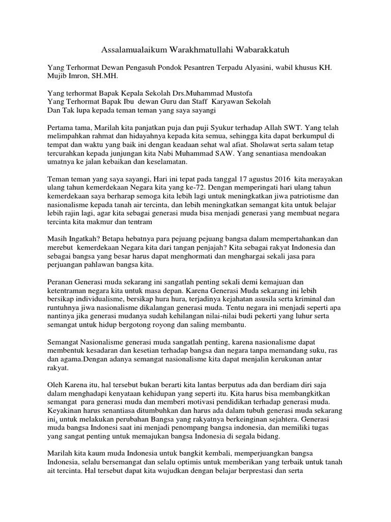 Teks Pidato Kemerdekaan Ri | PDF