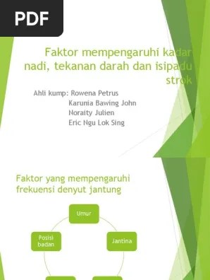 Faktor Mempengaruhi Kadar Nadi | PDF
