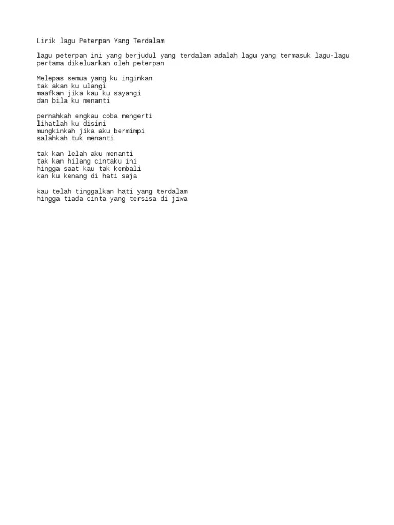 Lirik Lagu | PDF