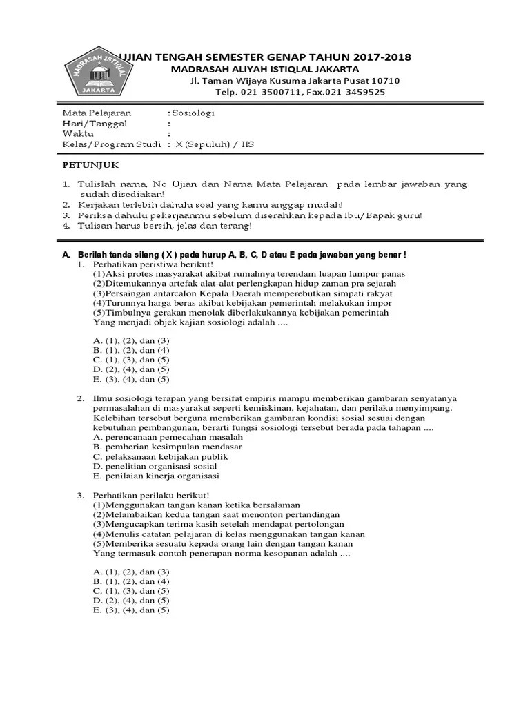 Contoh Penerapan Ilmu Sosiologi Di Lingkungan Sekitar - Barisan Contoh