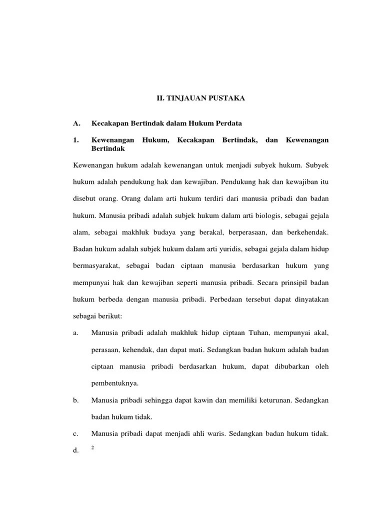 Perbedaan Manusia Dan Badan Hukum Sebagai Subjek Hukum - Berbagai Perbedaan