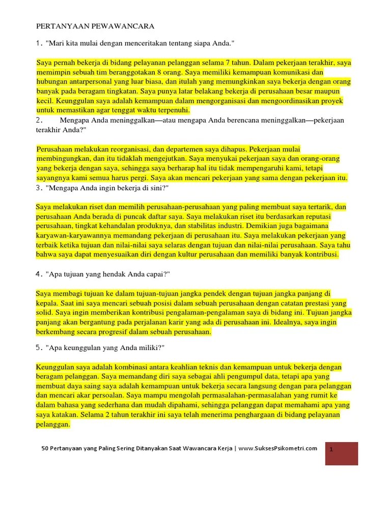 Mengapa Saudara Ingin Bekerja Di Perusahaan Kami - Kumpulan Kerjaan