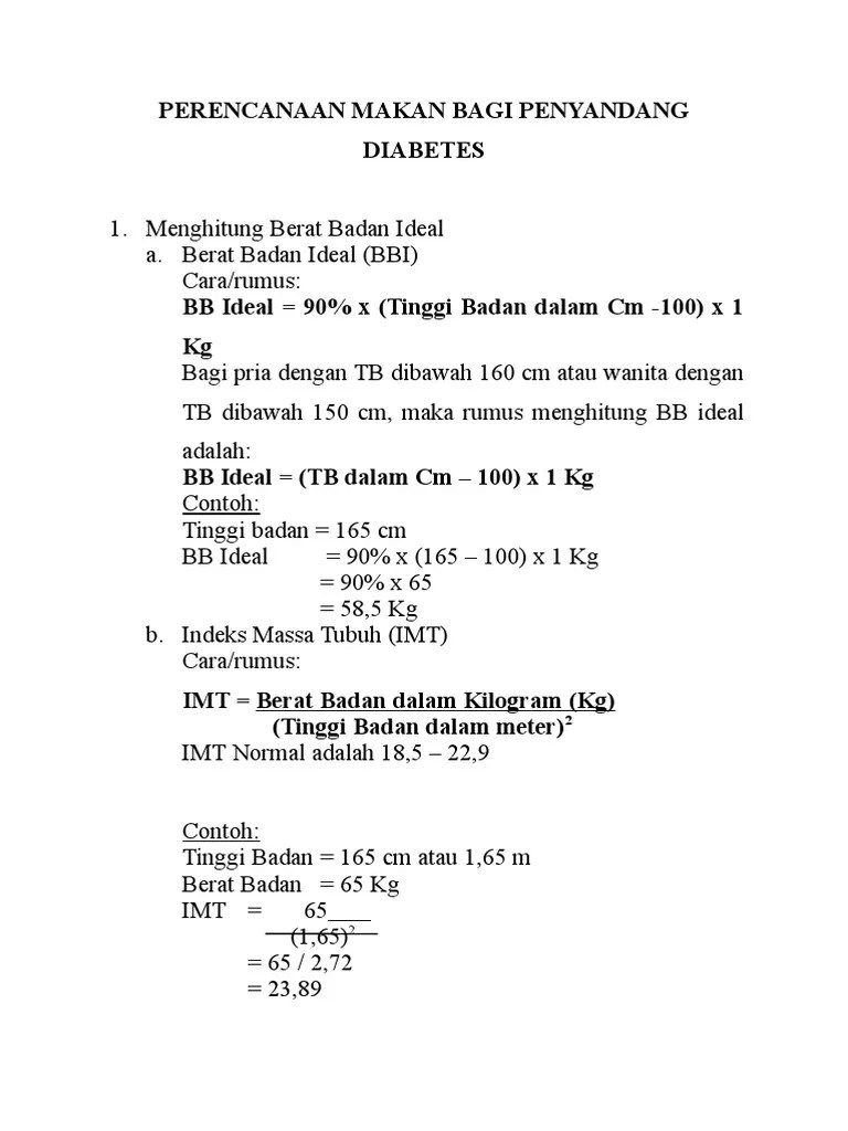 Perencanaan Diet | PDF