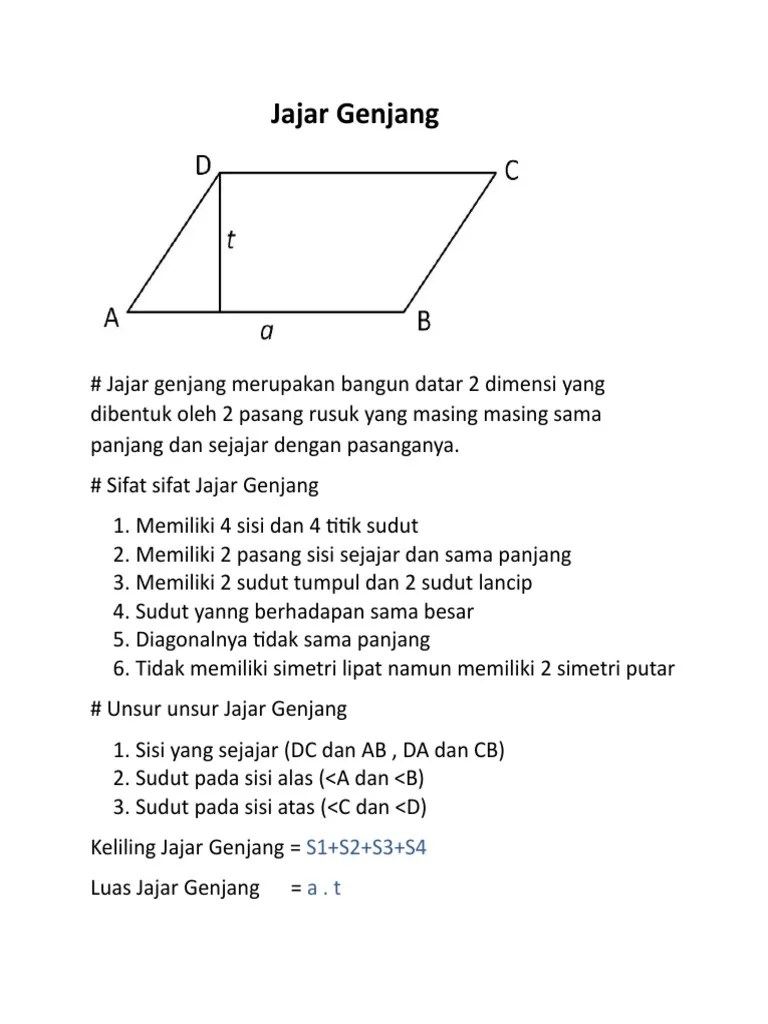 Jajar Genjang | PDF