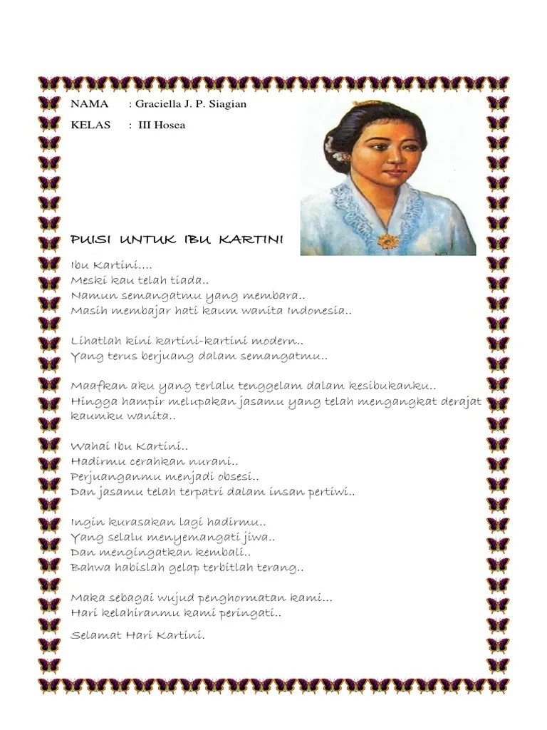 49 Kumpulan Puisi Tentang Ibu Kartini