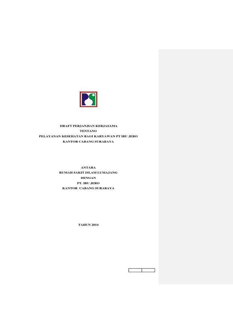 Draft Mou PT Ibu Jero | PDF