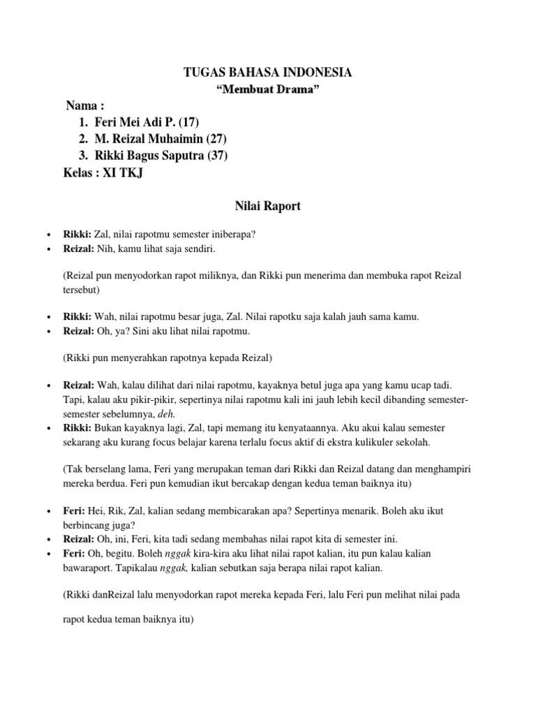 Naskah Drama Tentang Pendidikan 3 Orang – Dengan