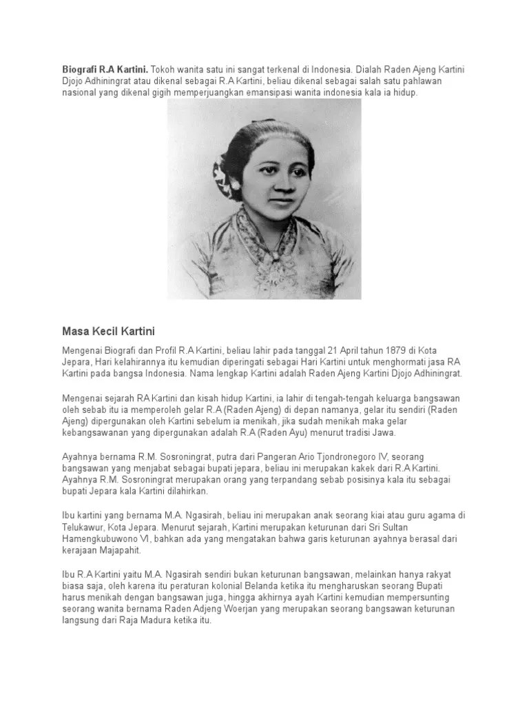 Pahlawan Ra Kartini Berasal Dari