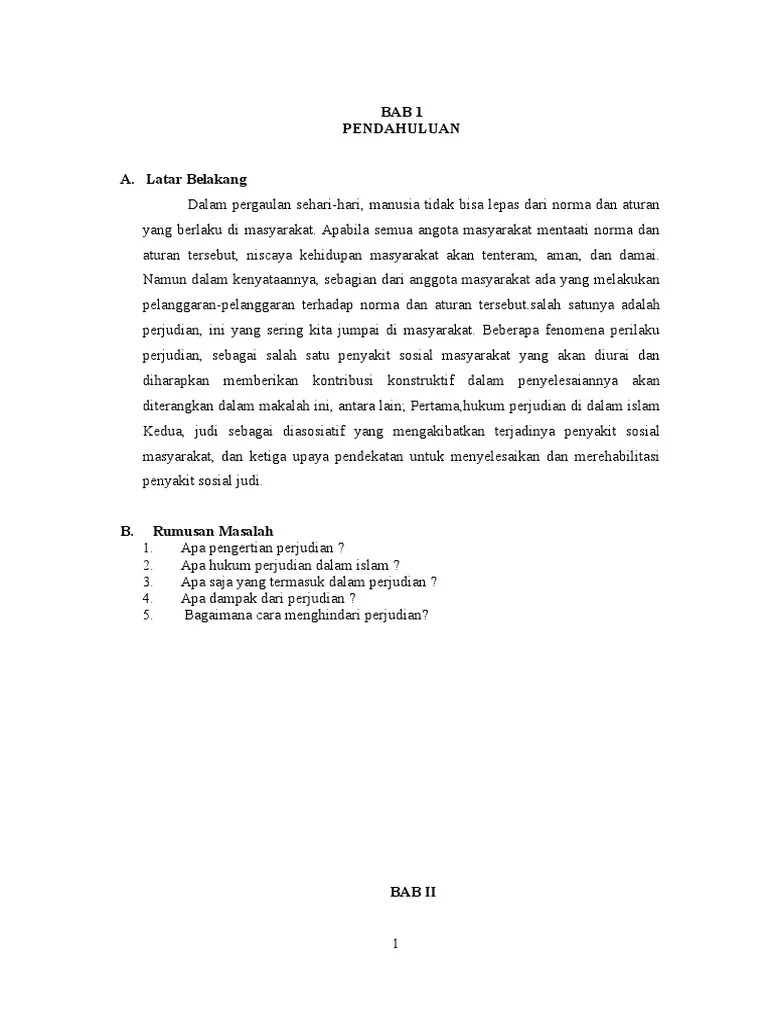 Makalah Judi Akidah Akhlak | PDF