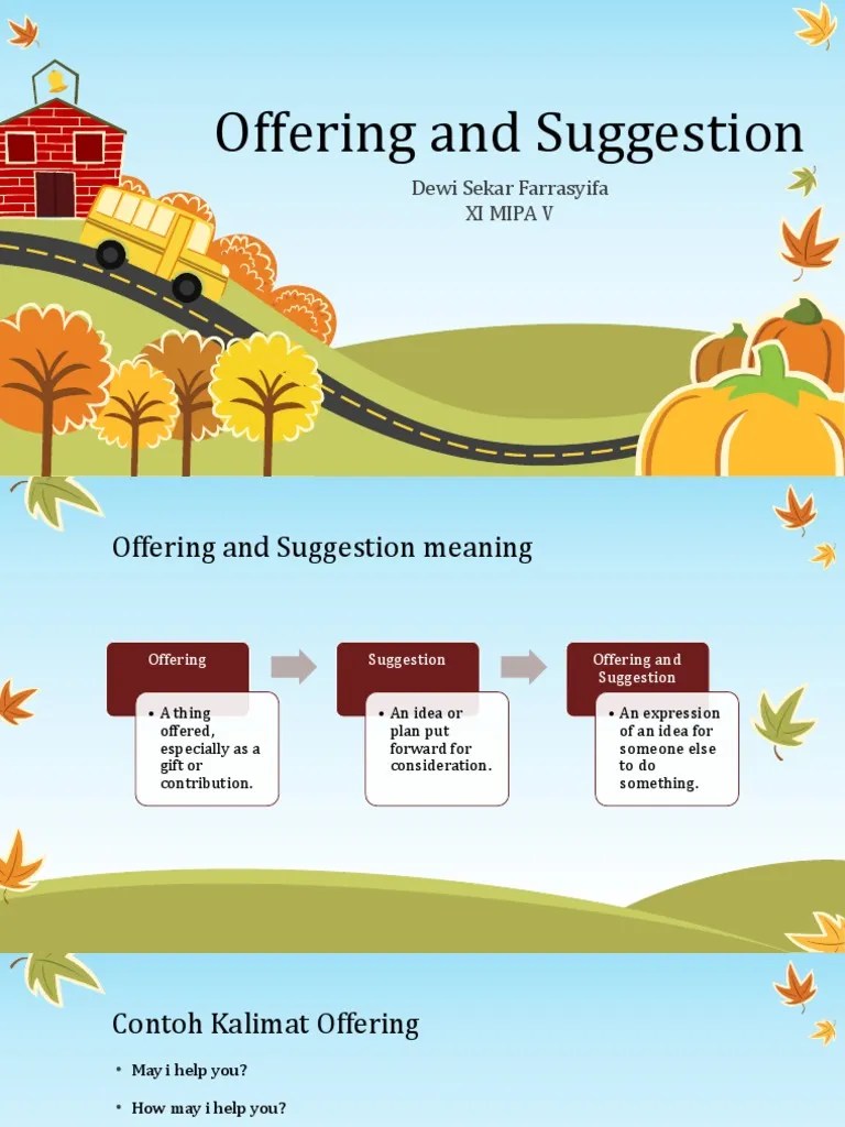 Bahasa Inggris Wajib - Offering and Suggestion | PDF
