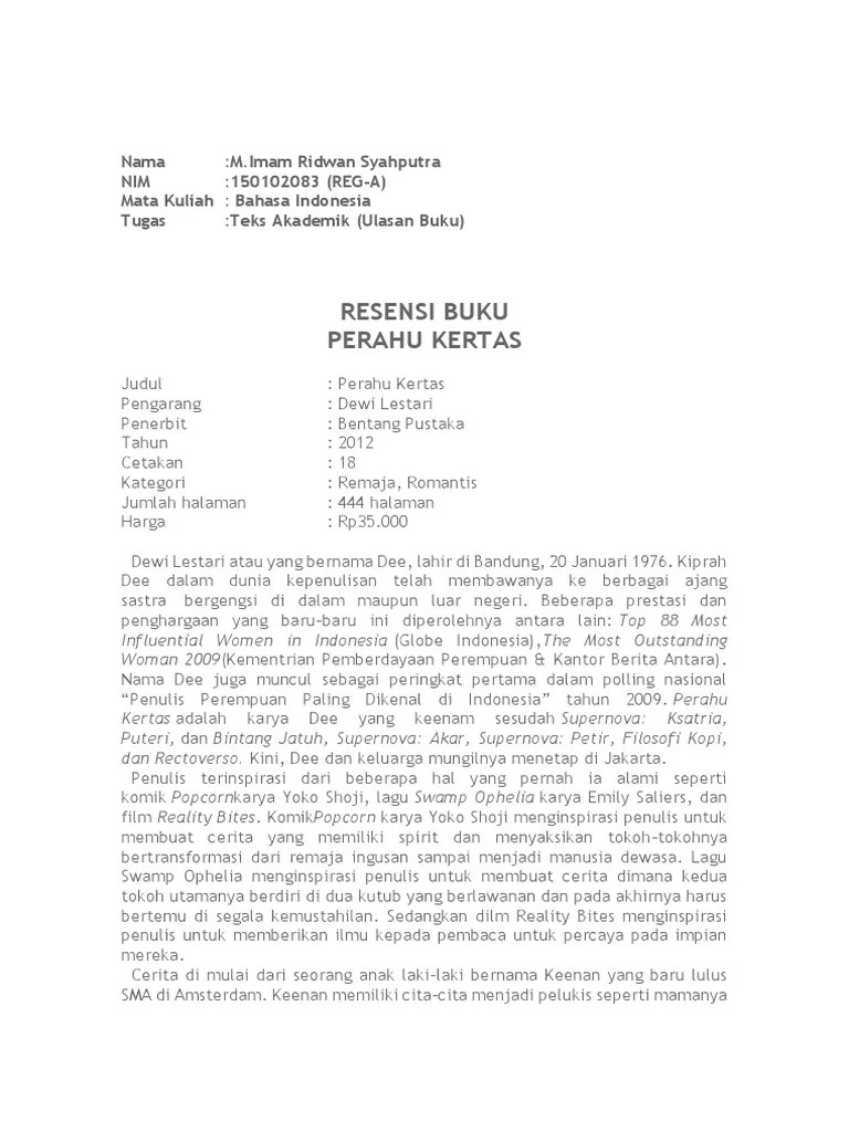 Teks Akademik (Ulasan Buku) 1 | PDF