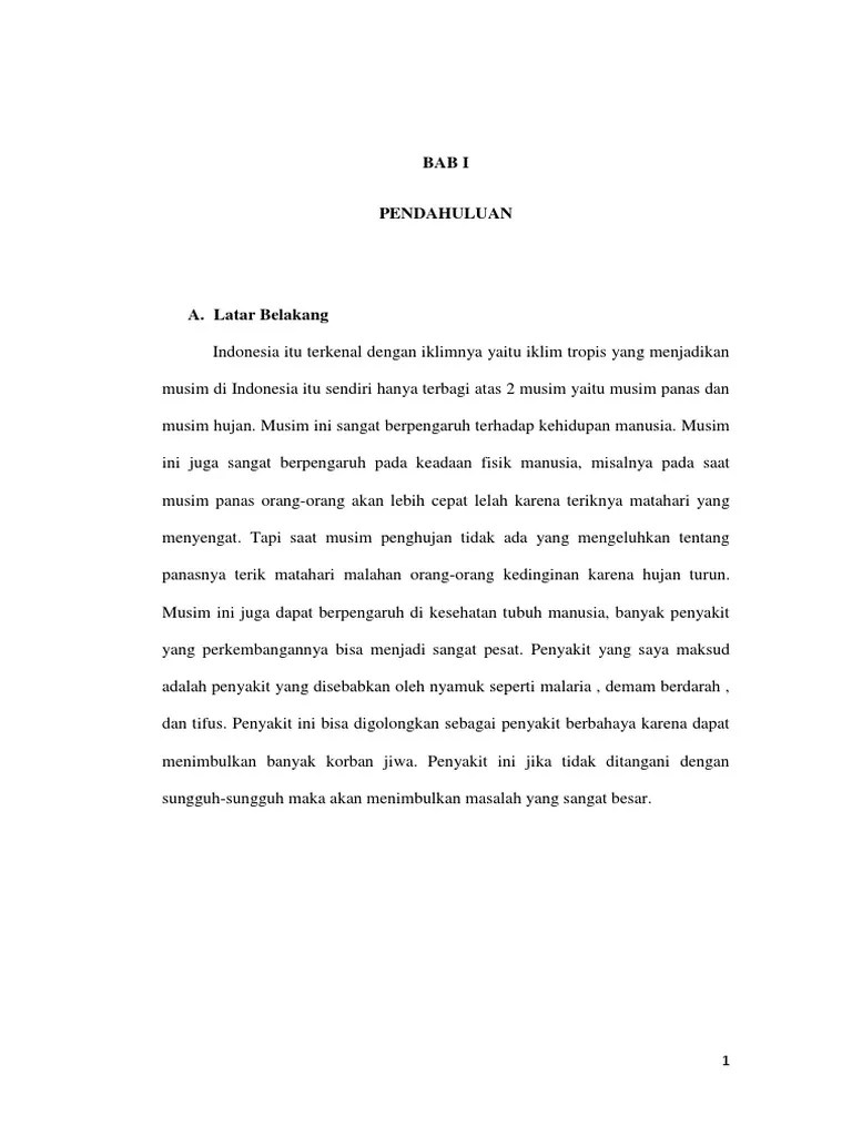 Artikel Penyakit Malaria Dalam Bahasa Inggris