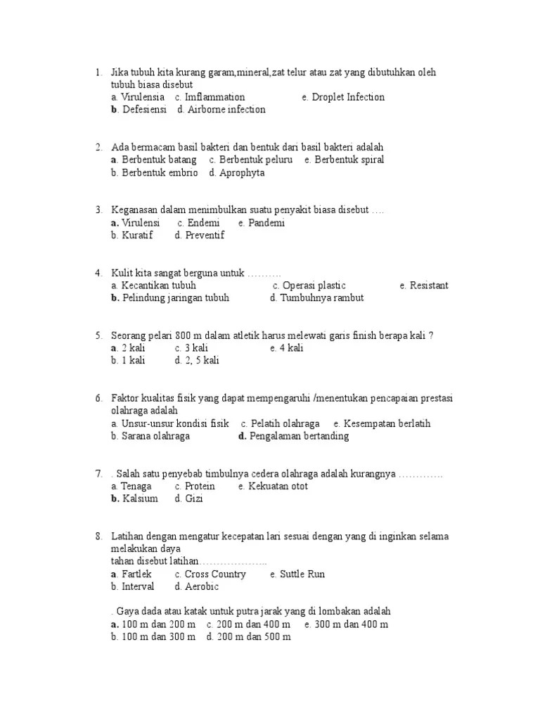 Contoh Soal Bola Basket Pilihan Ganda Beserta Jawabannya - Barisan Contoh