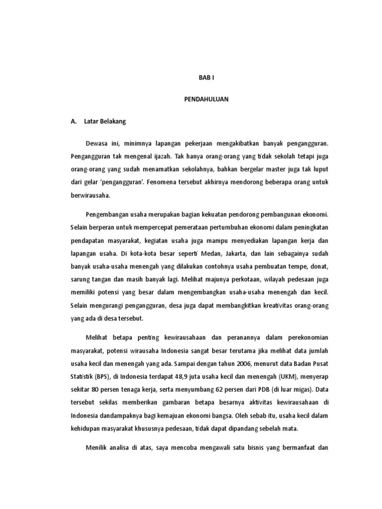 Proposal Usaha Kerajinan Tangan | PDF