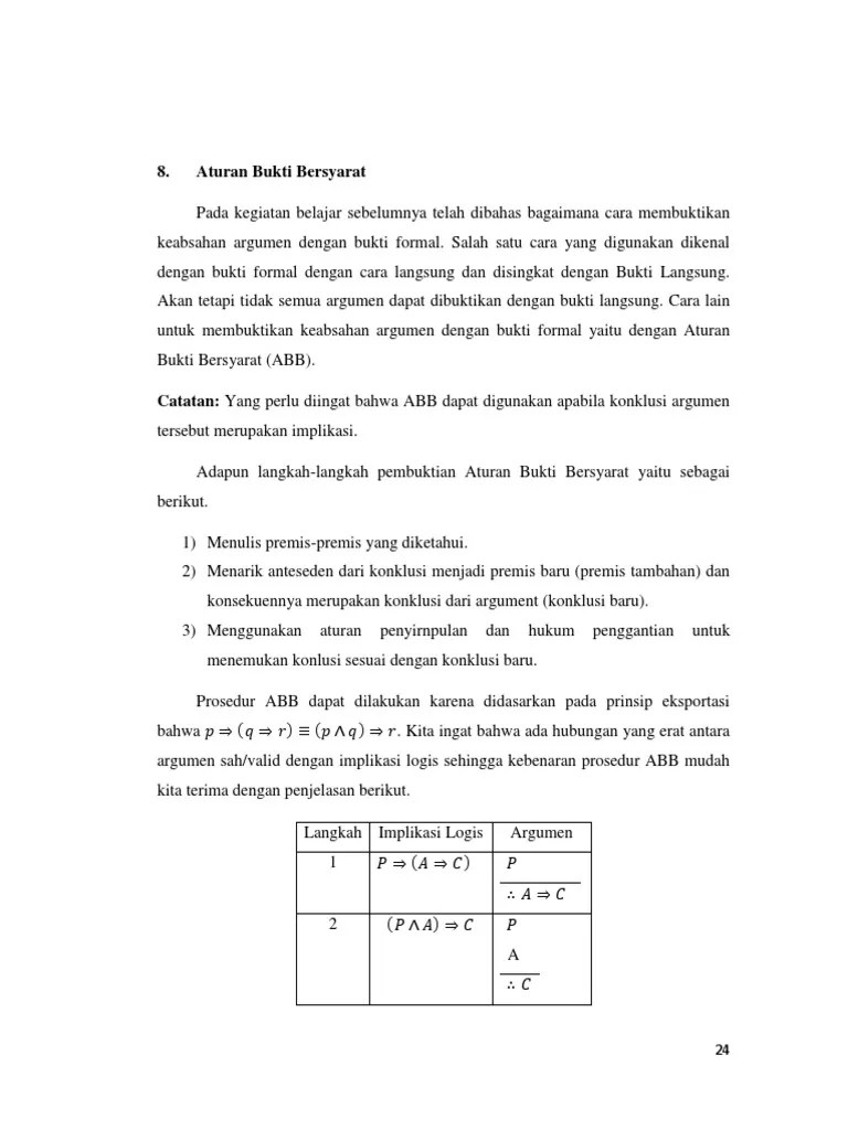 Logika Matematika - ABB, BTL | PDF