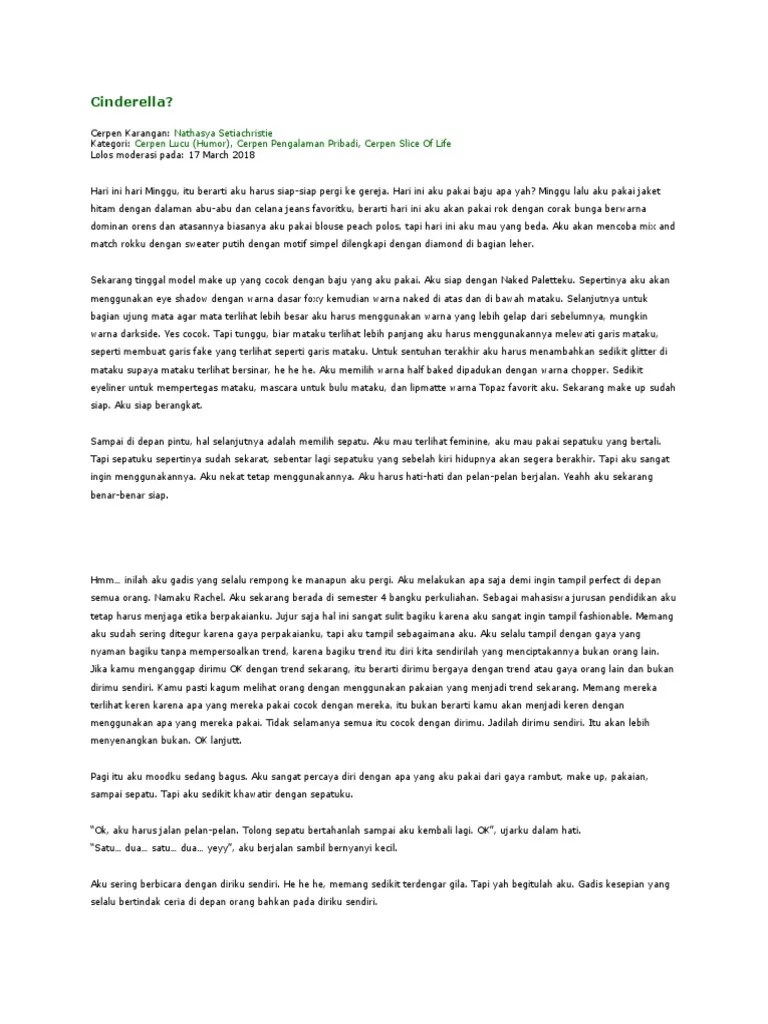 Cerpen Pengalaman Pribadi Lucu – Pigura