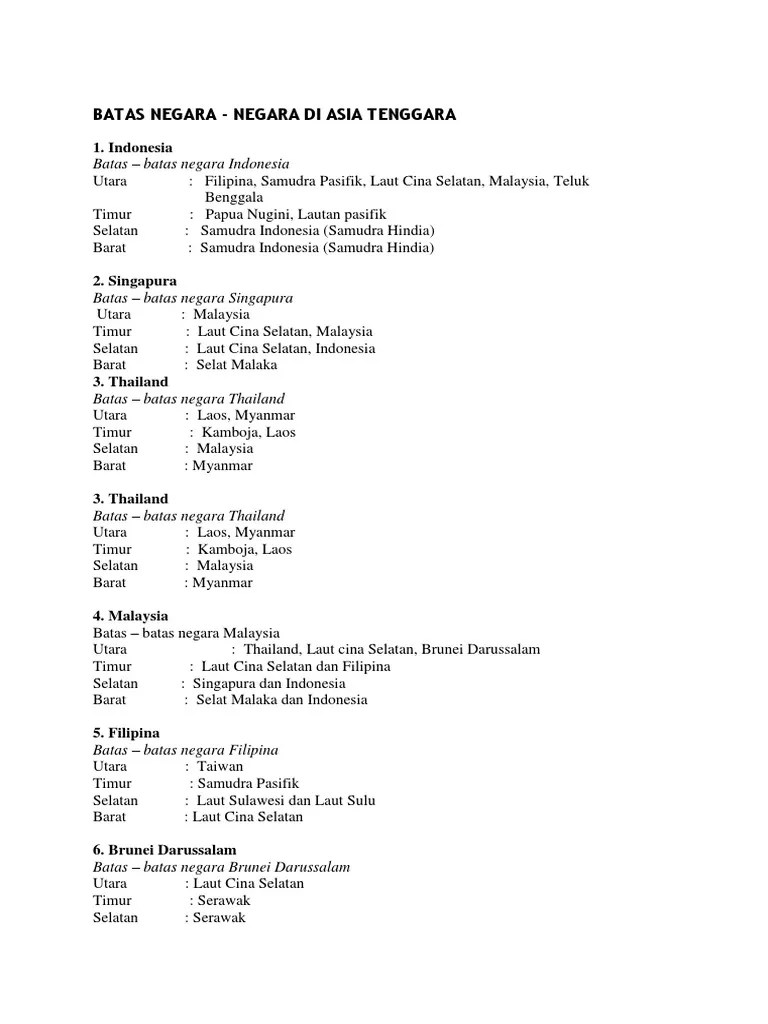 Letak Dan Batas Negara Laos – Mudah