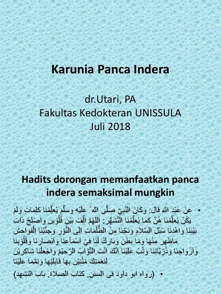 Karunia Panca Indera | PDF