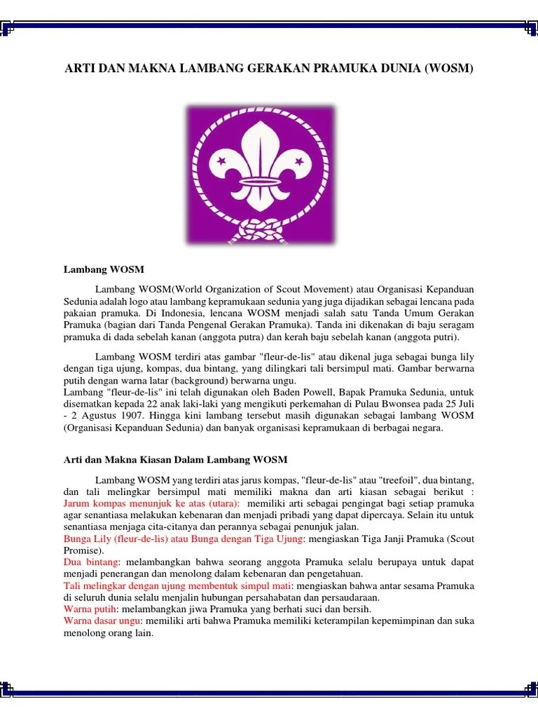 Arti Lambang Gerakan Pramuka New | PDF