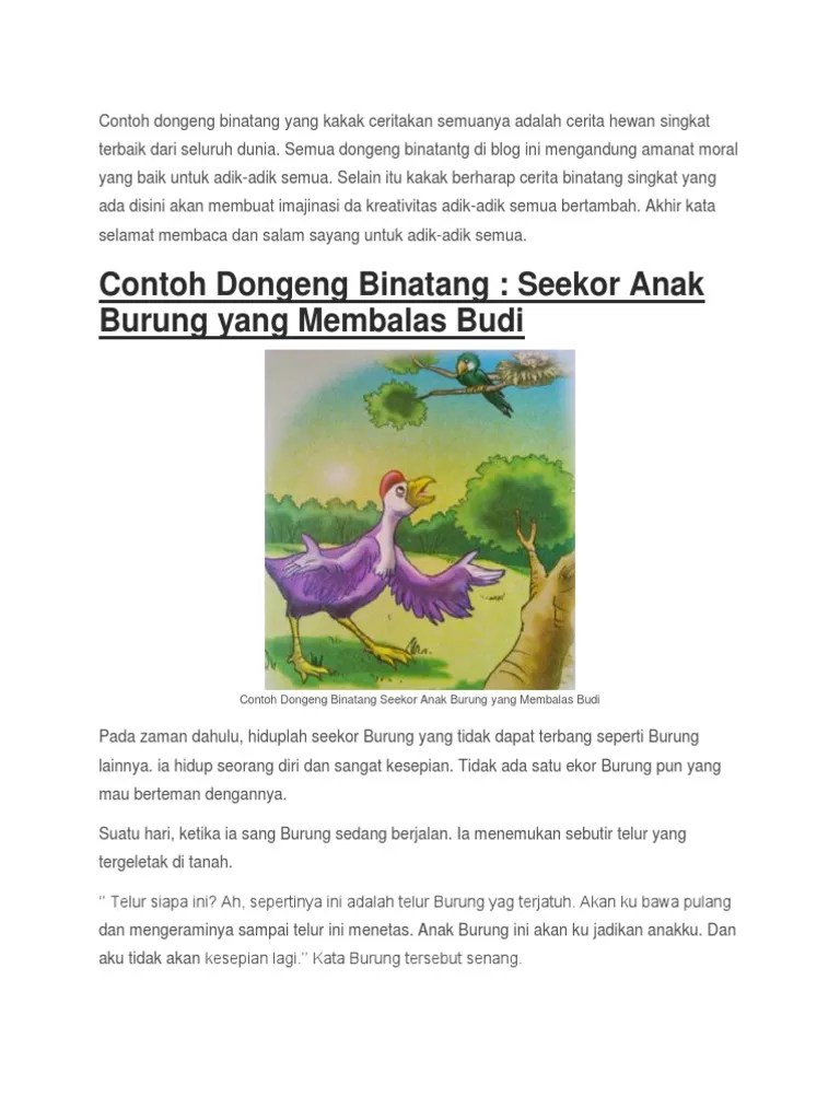 73 Contoh Gambar Cerita Hewan Terbaik - Gambar Hewan