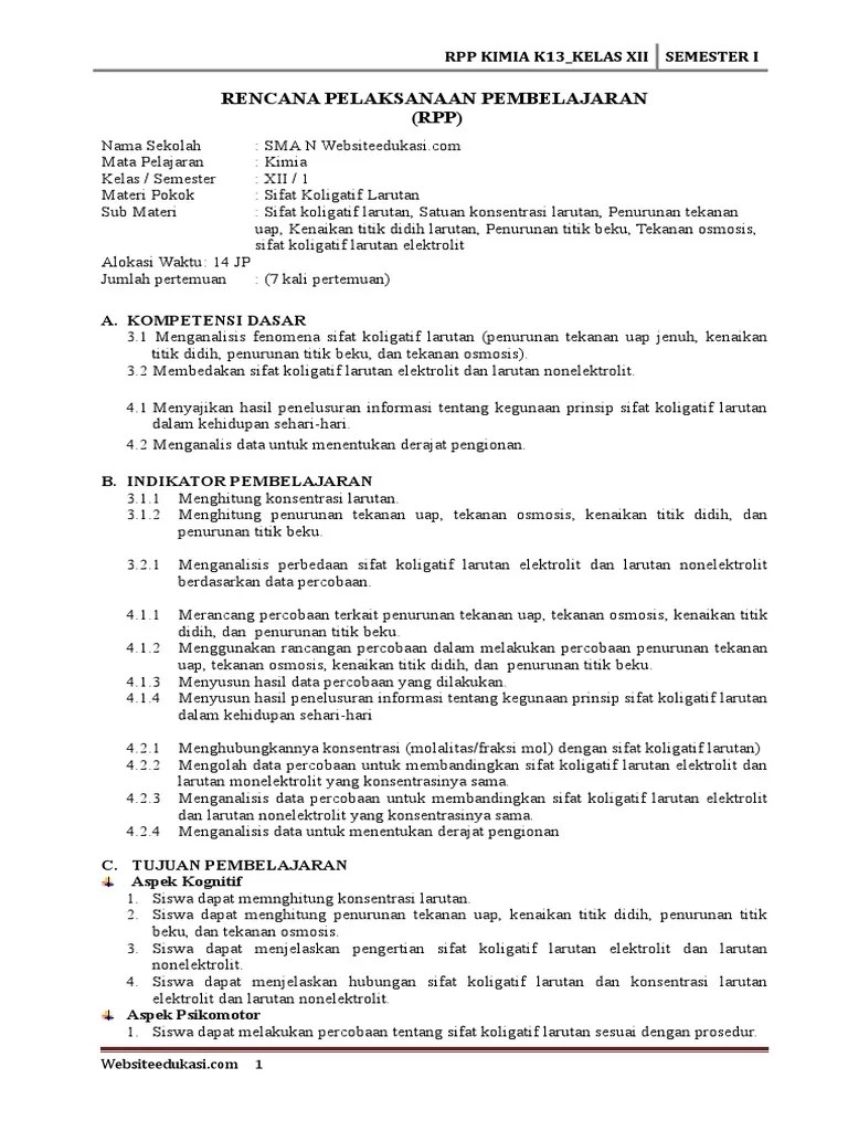 Contoh Soal Membedakan Sifat Koligatif Larutan Elektrolit Dan Non Elektrolit