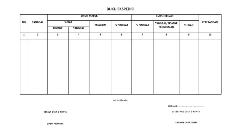 Buku Ekspedisi | PDF