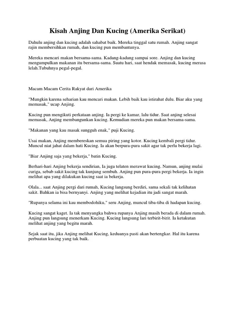 Kisah Anjing Dan Kucing | PDF