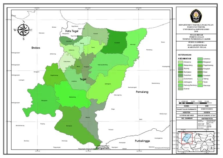 Peta Administrasi Kota Tegal | PDF