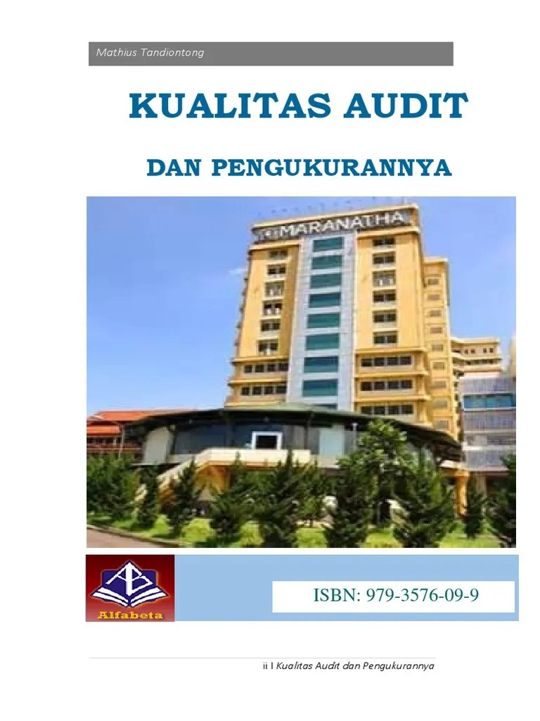 Kualitas Audit Dan Pengukurannya | PDF