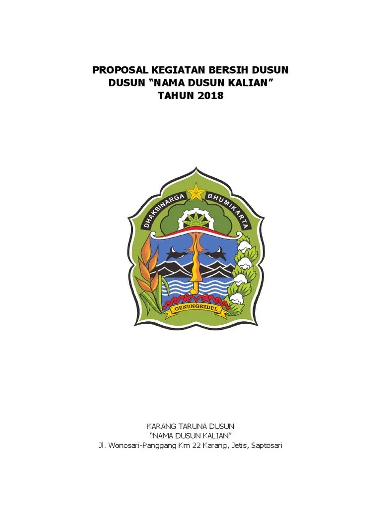 Proposal Kegiatan Bersih Dusun | PDF