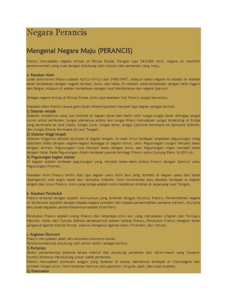 Negara Perancis | PDF
