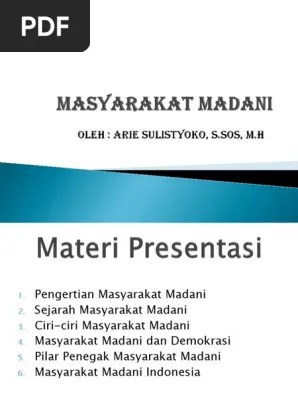Masyarakat Madani | PDF